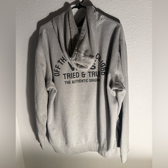 Vans Authentic OG Grey Pull Over Hoodie Sweatshirt Men's Large - Picture 3 of 8